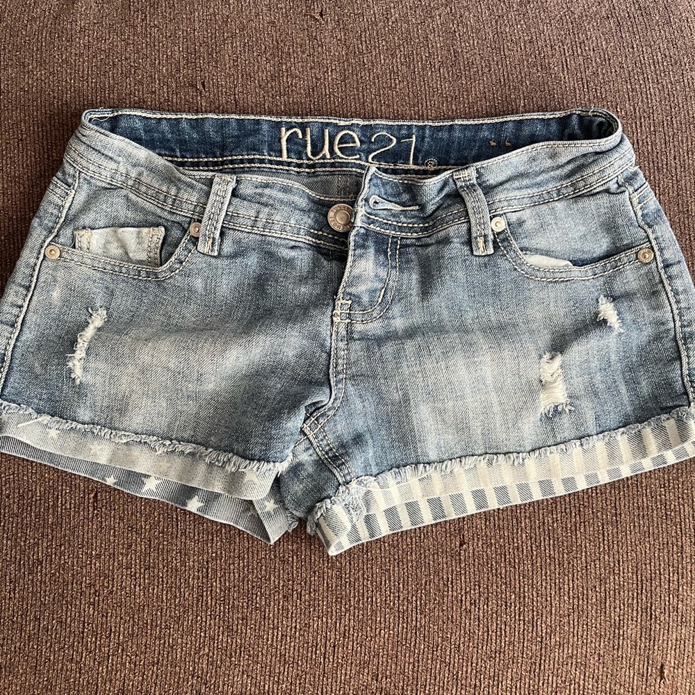Rue21 Women's Blue Denim Shorts